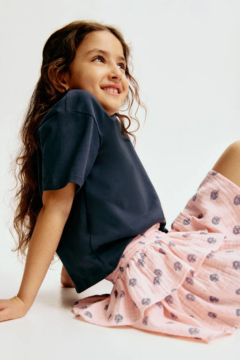 H&M Tiered muslin skirt