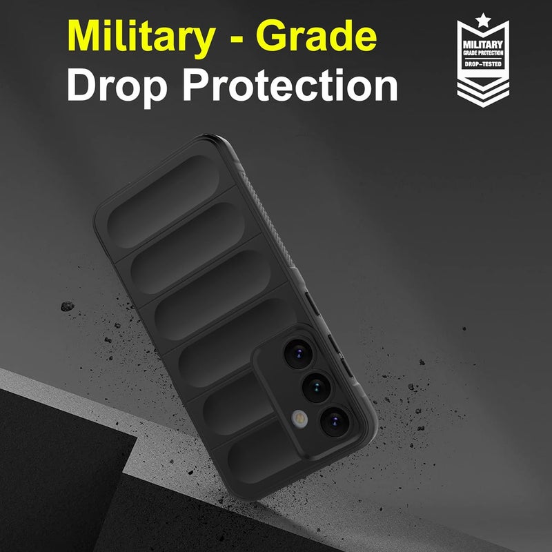 ZAPCASE غطاء خلفي لجهاز سامسونج جالاكسي S24 5G | متوافق مع غطاء خلفي لجهاز سامسونج جالاكسي S24 5G | غطاء سائل سيليكون سحري مع حماية الكاميرا | أسود - Image 5