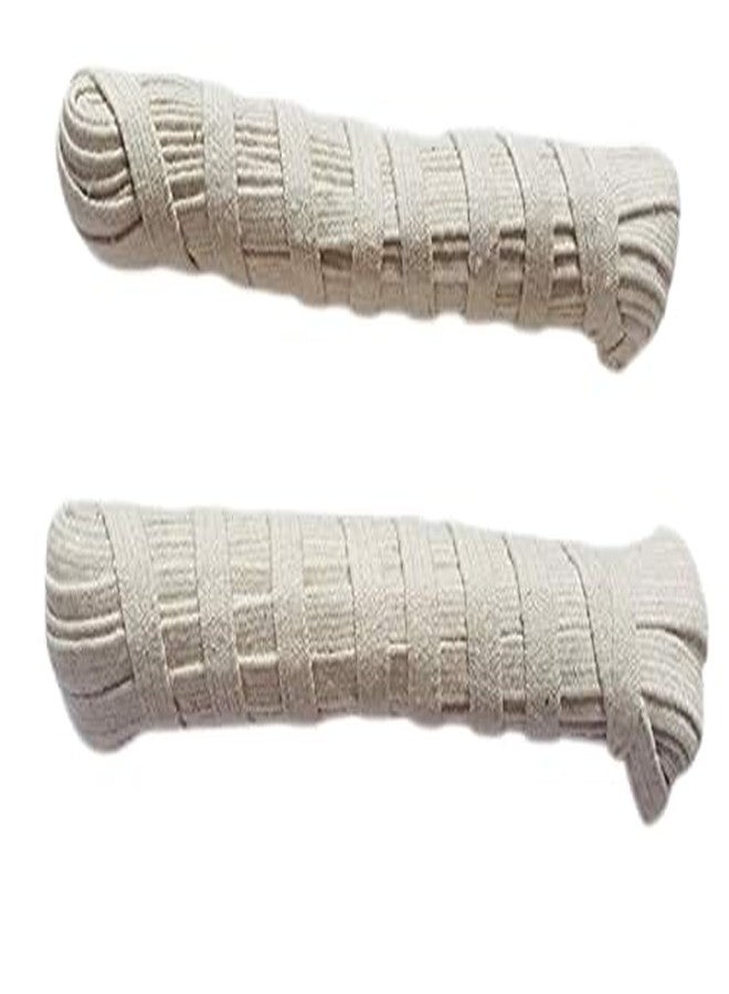 Hesch 9 Elastic Nada/Elastic Strings for Pyjama, Ethnic Indian Dresses, Lehenga, Saree Petticoat, Salwars, Patiala, Chudidars (Half Inch, White) - Pack of 2. - Image 4
