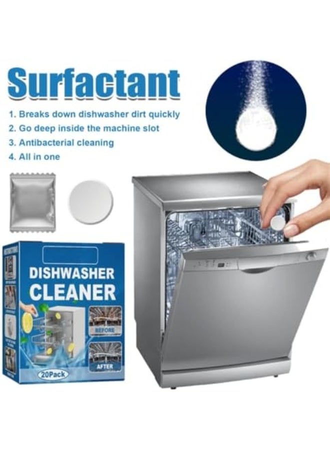 JUE-FISH Dishwasher Cleaning Tablets, 60 Pack Deep Cleaning Tablets for Dishwasher, Powerful Stain Removal and Odor Elimination for All Dishwashers - Image 3