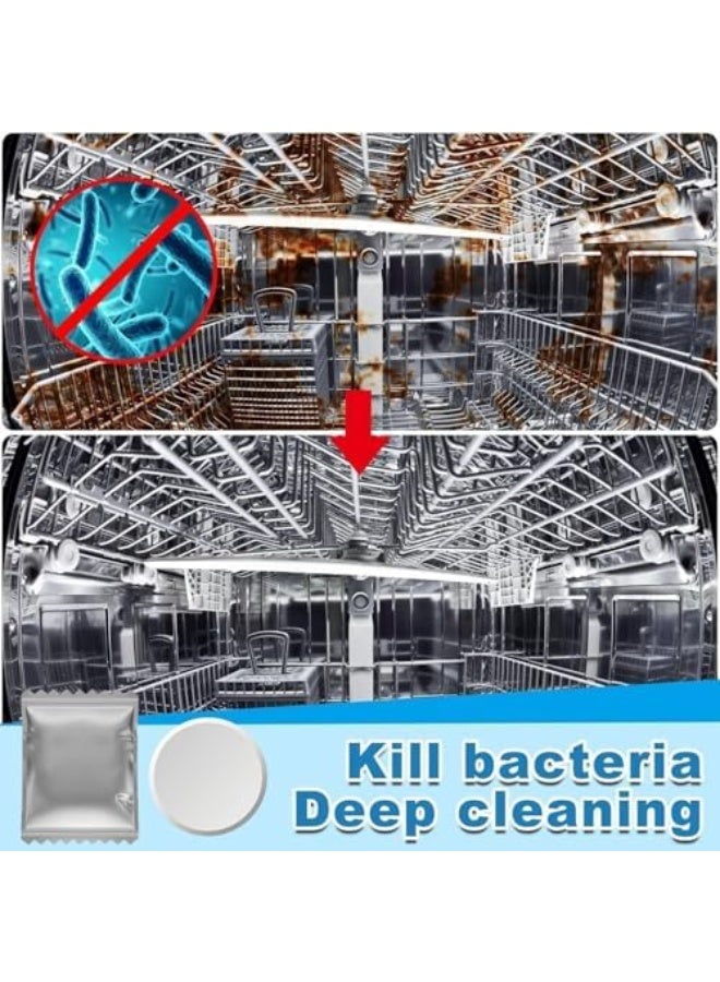 JUE-FISH Dishwasher Cleaning Tablets, 60 Pack Deep Cleaning Tablets for Dishwasher, Powerful Stain Removal and Odor Elimination for All Dishwashers - Image 5