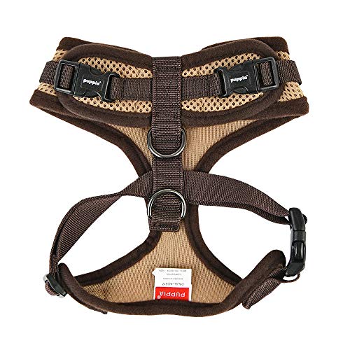 Puppia Authentic RiteFit Harness with Adjustable Neck Small Beige - Image 3