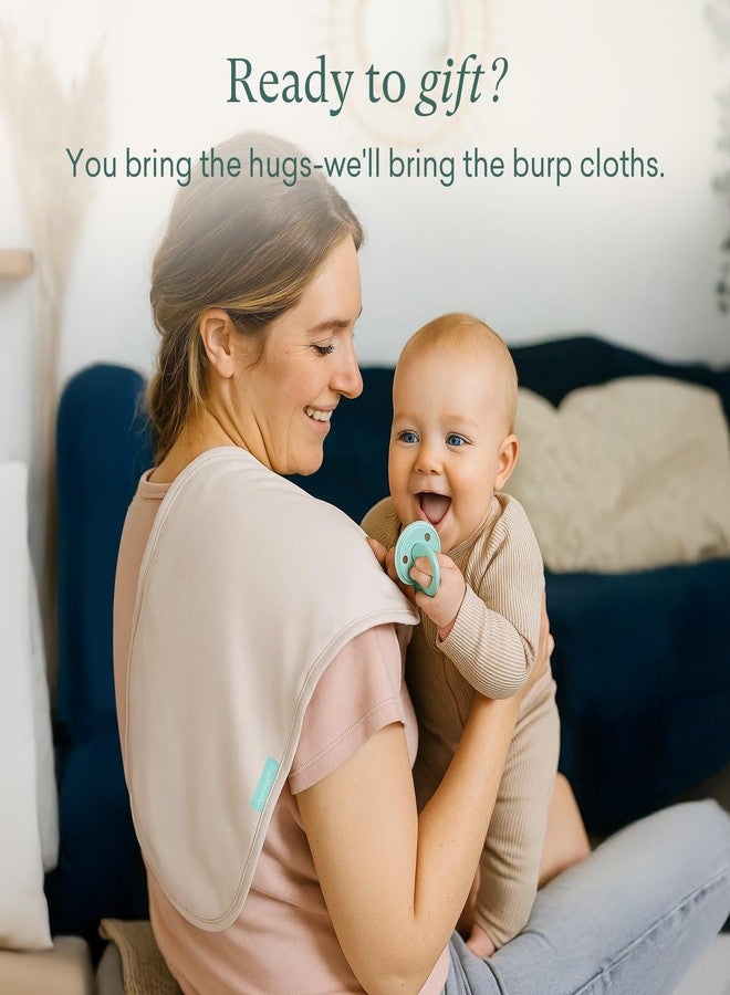 PurComfy Supersoft Burp Cloths, Premium Bamboo Viscose Baby Burp Cloths, Absorbent & Skin-Friendly, Large 21” x 10”, Unisex Baby Essentials for Feeding, Spit-Up, 3-Pack - Image 5
