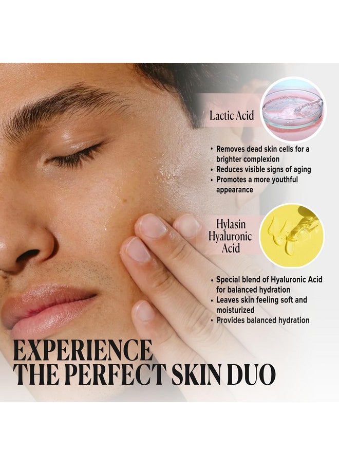 Cosmedica Skincare - 5% Lactic Acid Treatment Hylasin Aha Hyaluronic Acid Gentle Exfoliator Dark Spot Corrector Antiaging Face Peel Brightening Treatment For Dull Hyperpigmented Skin 1 Oz (30Ml) - Image 1