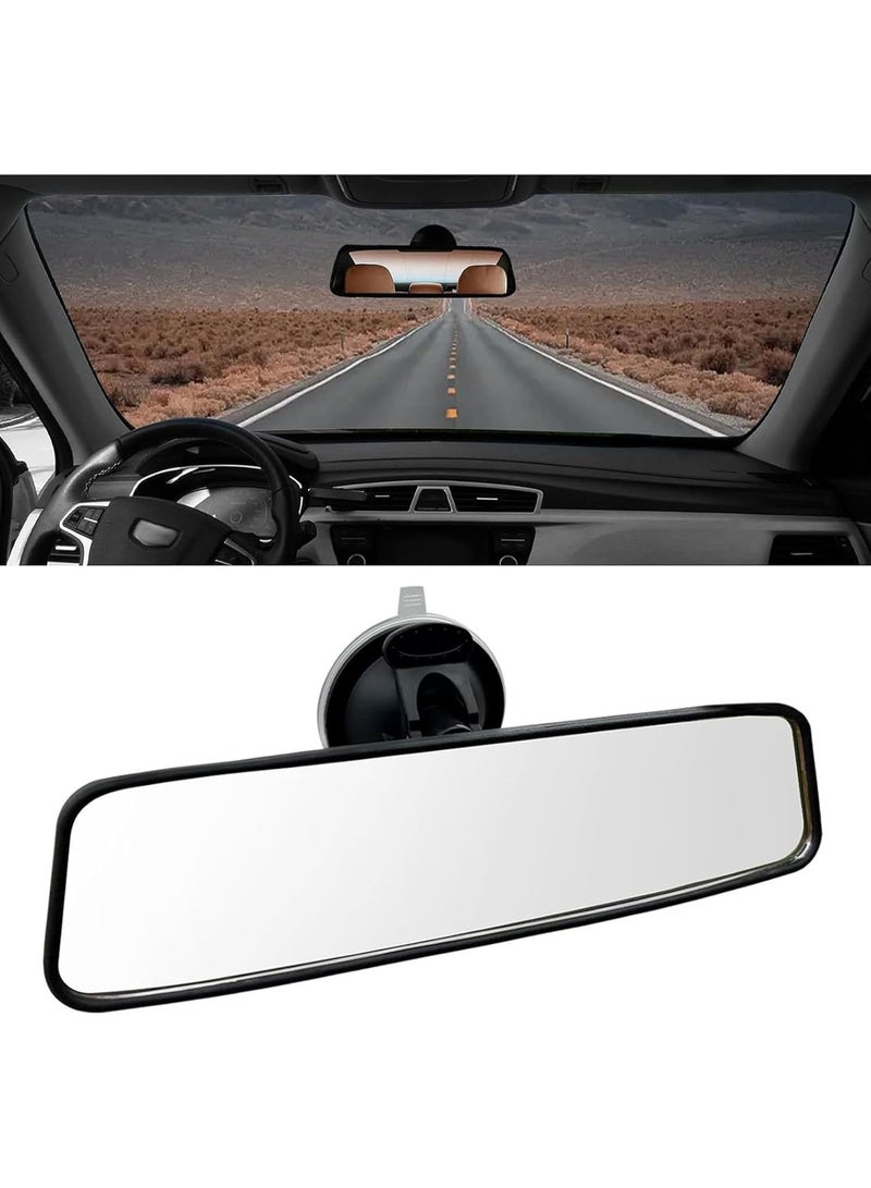 Relex Car Rear View Mirror with Suction Cup, Anti Glare Wide Angle HD Auto Inside Rearview Mirror, 360 Degrees Adjustable Reduce Blind Spots - Image 1
