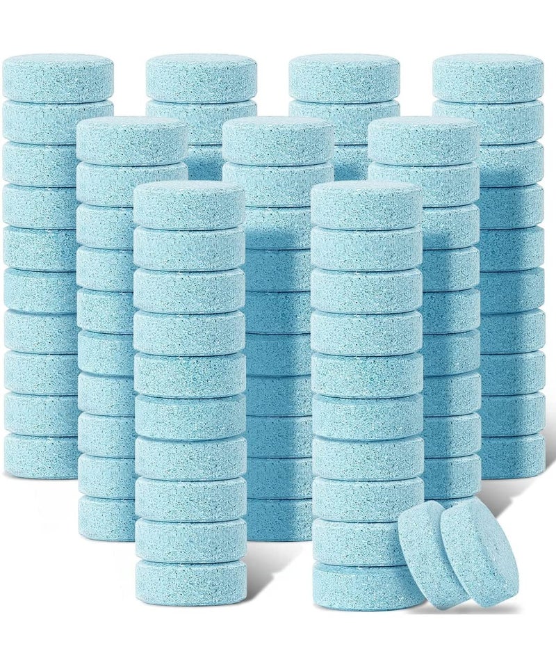 HERBOKING Plastic 50 Pieces Car Accessories Windshield Glass Cleaner Tablets In Concentrate Solid Tablet Foam Car Wiper Detergent Tablets[1 Tab=2 Ltr Windshield Liquid], Multicolor - Image 1