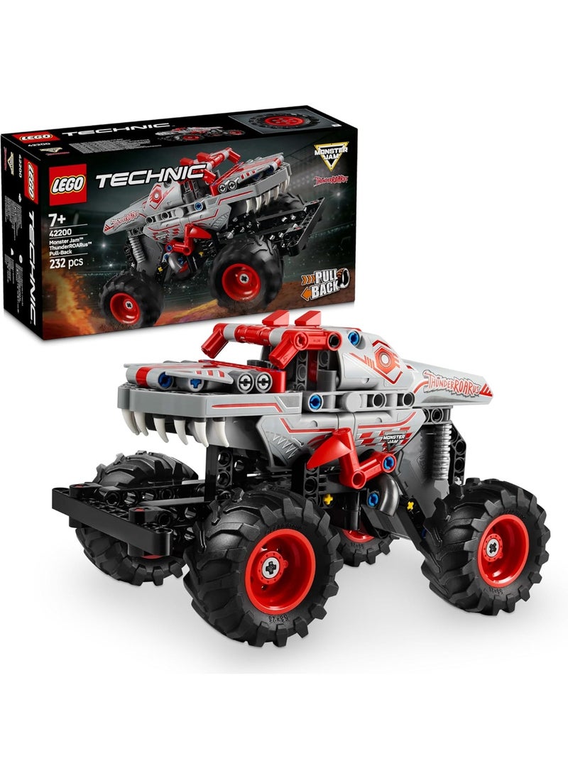 LEGO Monster Jam ThunderROARus Pull-Back Building Toy Set 42200