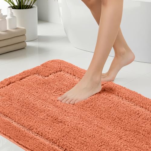 CNNJ Bath Rugs Set 3 Pieces Bathroom Mat Soft Absorbent Plush Shaggy Soft Floor Non Slip Shower Bath Tub Machine Washable (Spice-ser, 20"x32"/20"x20"/17"x24") - Image 2