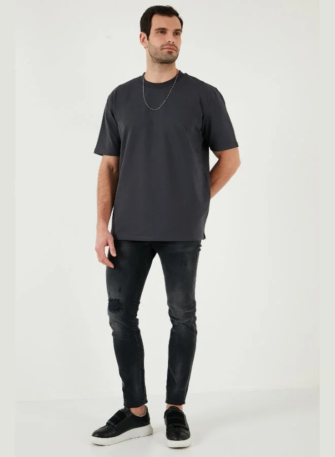 Buratti  Buratti Cotton Crew Neck Relaxed Fit Basic T Shirt Men's T SHIRT 5902610 for Men | Best Price UAE