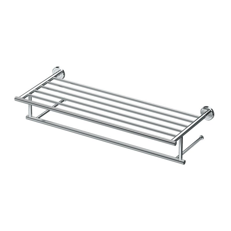 Gatco 4247 Latitude II 24Inch Towel Rack with Bar Wall Mounted Bathroom Towel Rack Chrome - Image 2