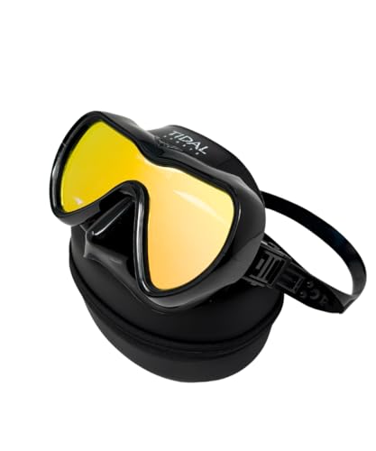 Pro Shot Tidal Mask - Advanced Anti Fog Diving Mask for Scuba Diving, Snorkeling, and Free Diving. Wide-Angle Single Lens. Best Anti Fog Scuba Mask, Snorkel Mask, Dive Mask for Adults. (Black/Tinted Lens). - Image 5