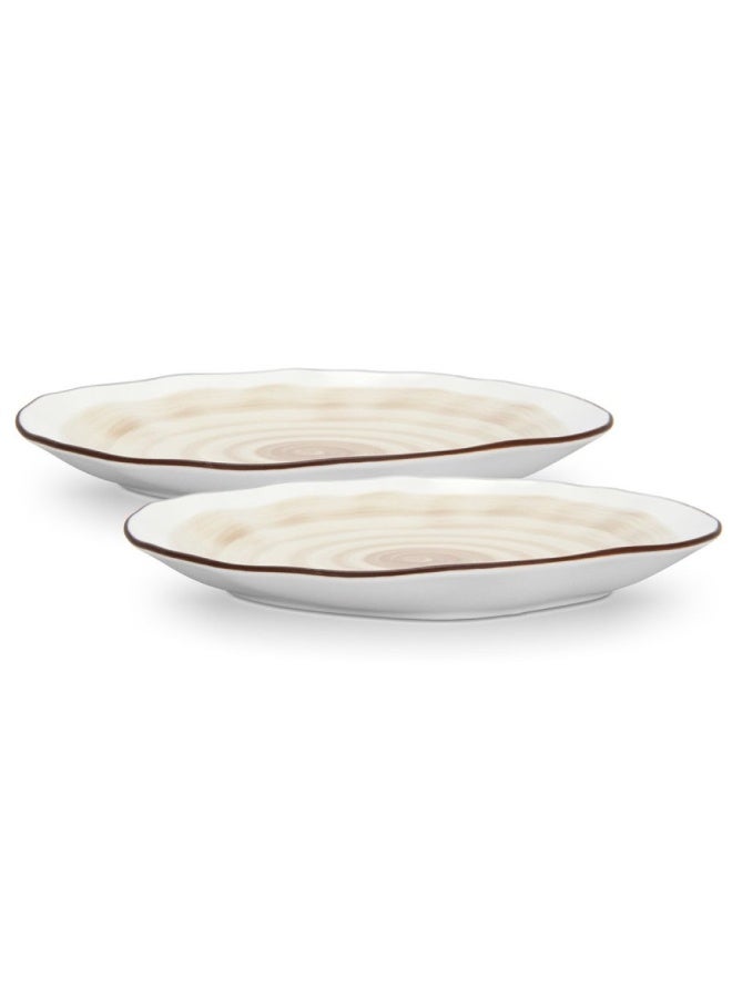Fissman Dinner Plates Set 2pcs 26cm Porcelain Serving Plates - Image 2