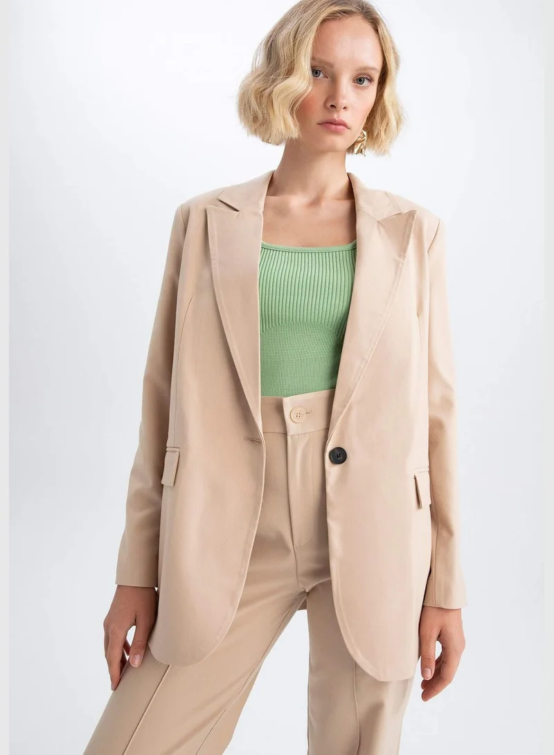 DeFacto Woman Oversize Fit Regular Long Sleeve Blazer