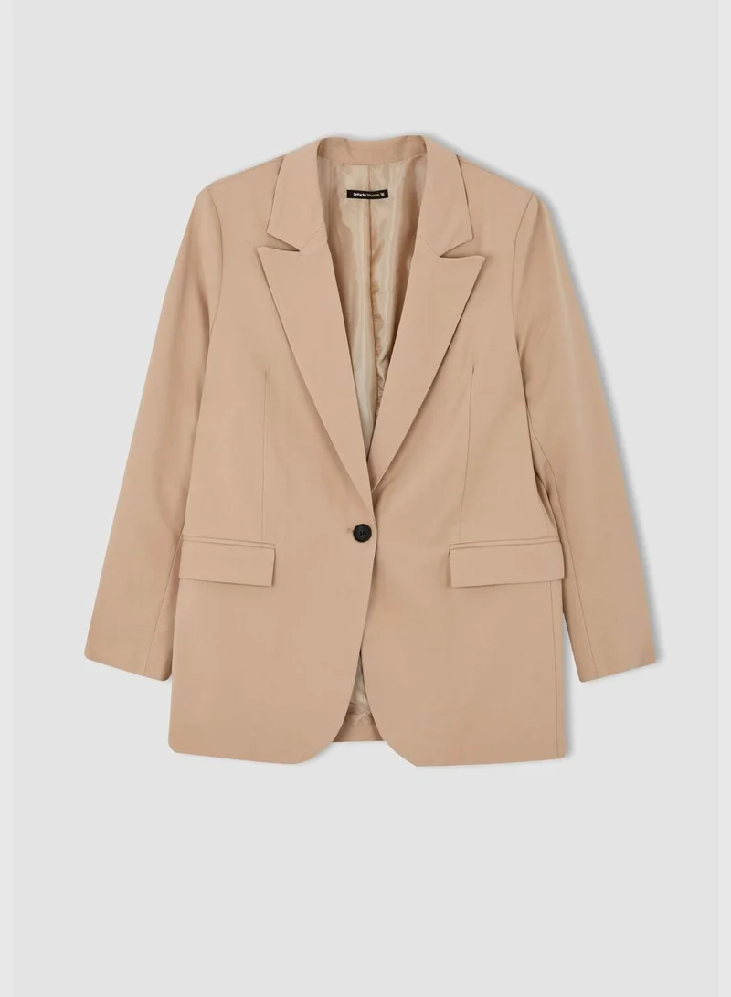 DeFacto Woman Oversize Fit Regular Long Sleeve Blazer