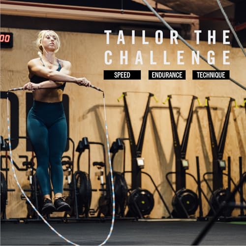 Picsil Insigne Jump Rope, Versatile Speed Rope in 3 Modalities, Fast, Weighted or Crossover Jump Rope, Adaptable to Any Type of Training From Speed to Strength Work (Sky, Crossover) - Image 5