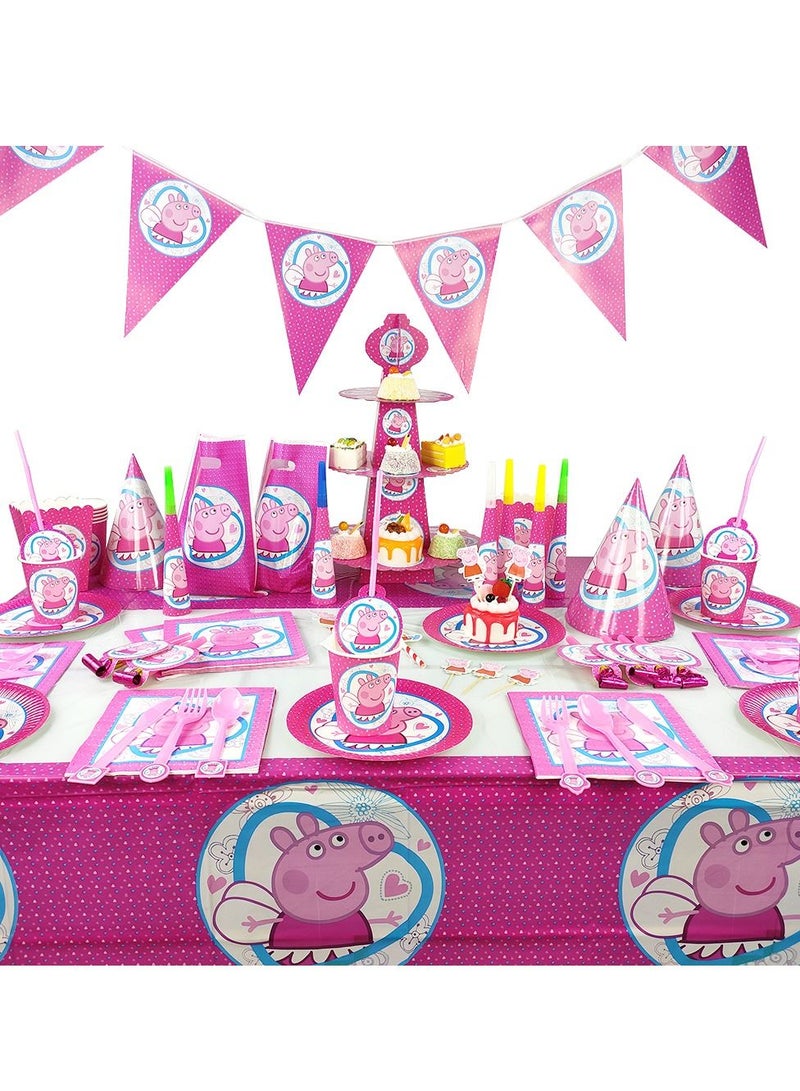 Brain Giggles Peppa Pig Theme Disposable Tableware - Image 1