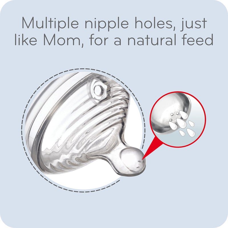 NUK Simply Natural Baby Bottle with SafeTemp - Image 2
