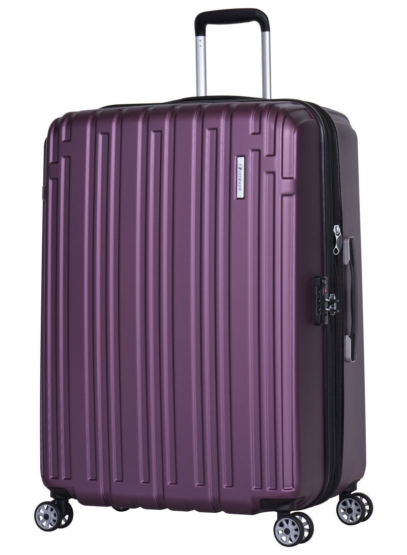 eminent Hard Case Trolley Luggage Set of 3 Makrolon Polycarbonate Lightweight Expandable Zipper Travel Bags And Robust 4 Quiet Wheels With TSA Lock KG82 Purple - Image 2