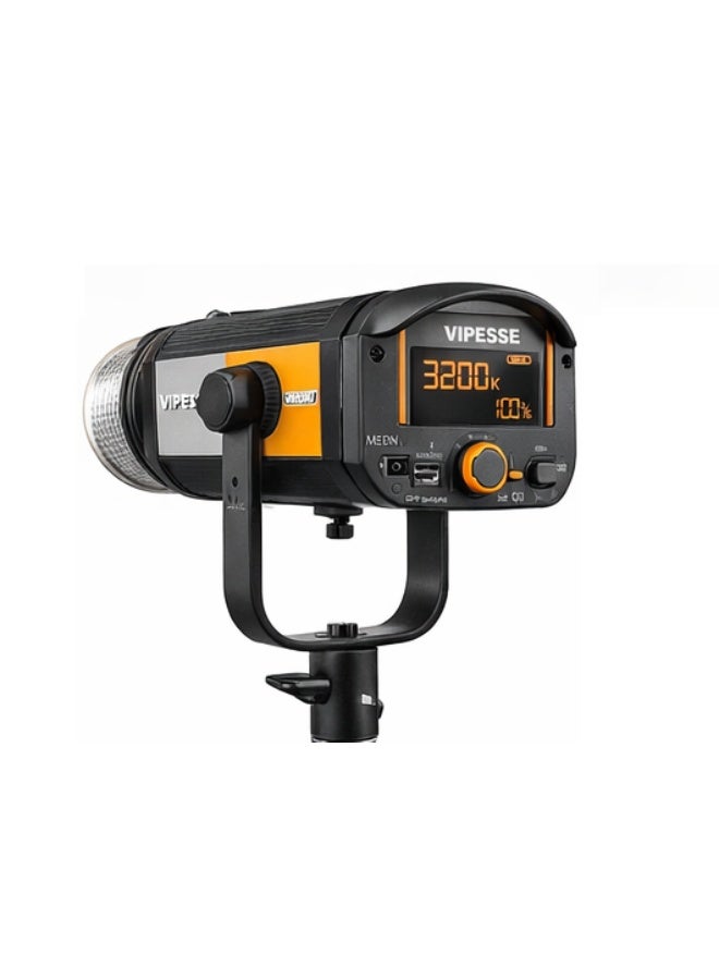 فيبيسي مصباح فيديو LED احترافي VIPESSE MX-BK300Bi بقدرة 300 واط، ثنائي الألوان 2700 كلفن - 6500 كلفن، مؤشر تجسيد لوني CRI 96+ وTLCI 98+، حامل Bowens، إضاءة استوديو للتصوير الفوتوغرافي والفيديو، ومقاطع يوتيوب، ومقاطع ريلز، والبث المباشر، مع تطبيق وجهاز تحكم عن بعد. - Image 3
