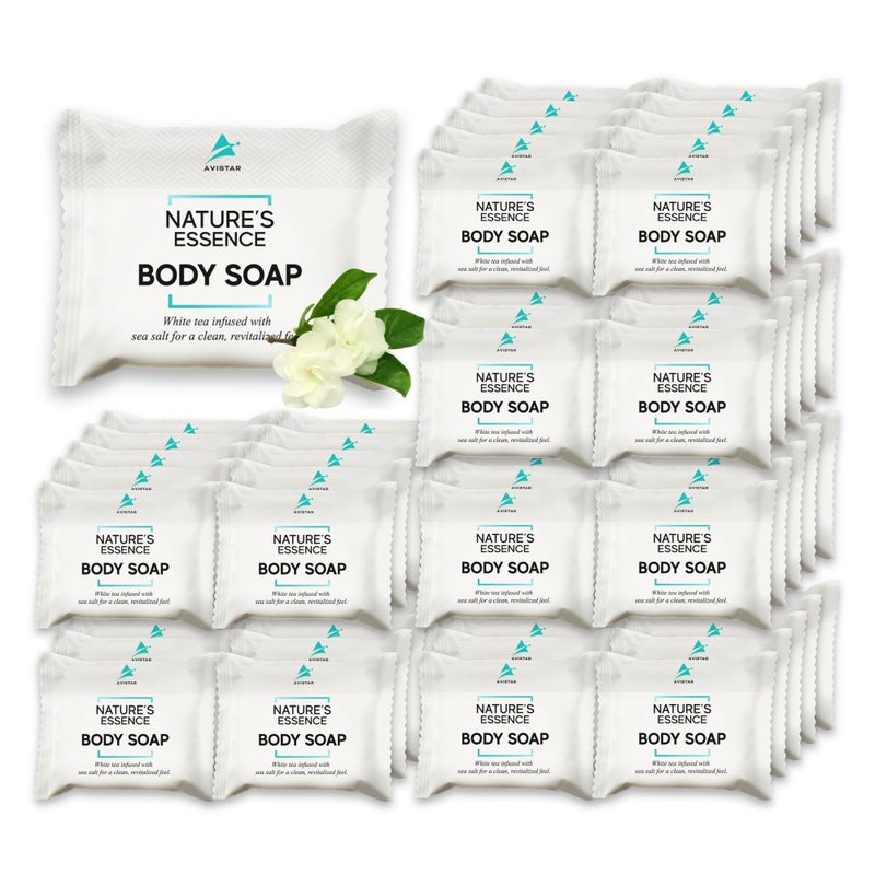 Avistar Bar Soap Bulk Individually Wrapped 60 Pack 05 oz Mini Hotel Soap Bars Bulk Travel Size Essential Toiletries for Hosts and Guests Hotel Hospitality Shelters Bathroom Amenities - Image 2