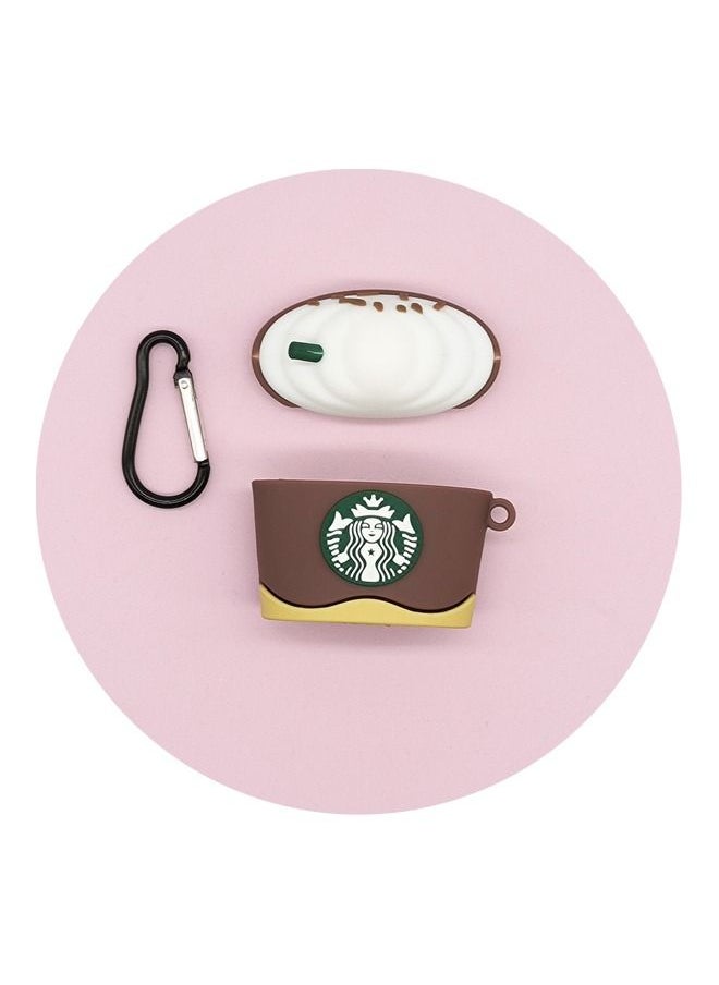 Generic - Cartoon Case Cover For Apple AirPods 3 Brown/White/Green - Image 1