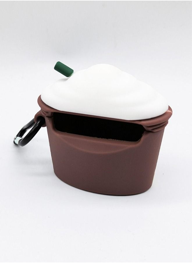 Generic - Cartoon Case Cover For Apple AirPods 3 Brown/White/Green - Image 1