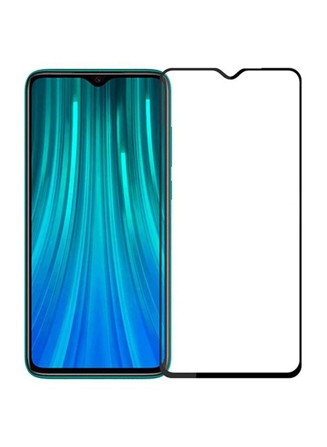 واقي شاشة من الزجاج المقوى لهاتف شاومي ريدمي نوت 8 برو أسود / شفاف