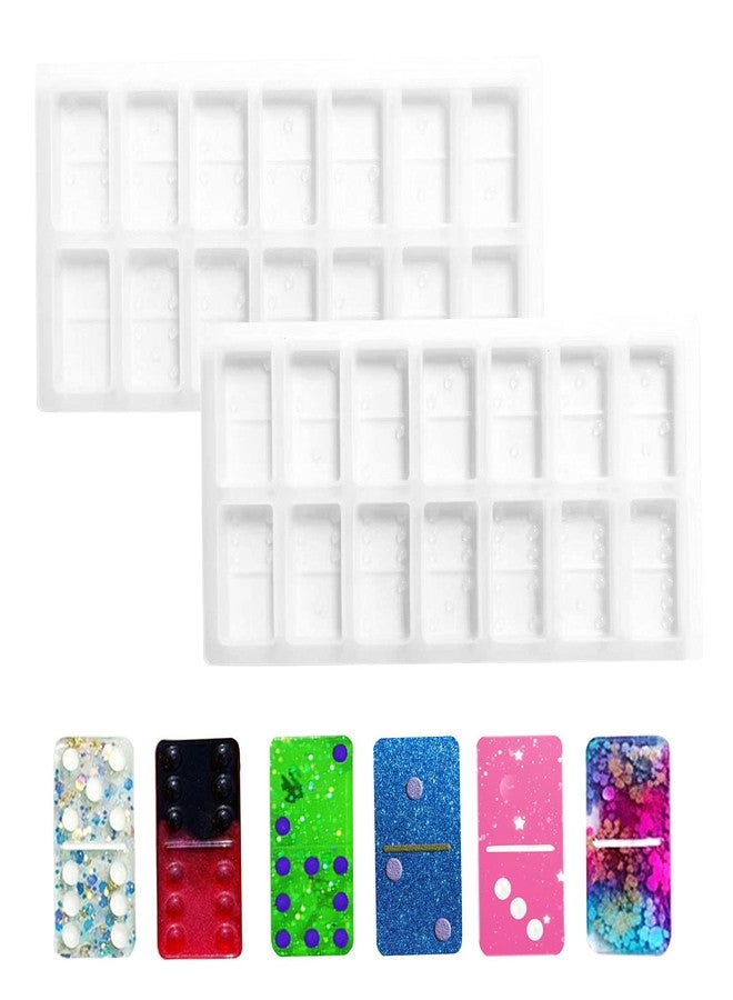 Markeny 2PCS Rectangular Resin Casting Molds Cube Pendants Silicone Molds for DIY Craft Making Silicone Clear Casting Molds - Image 1