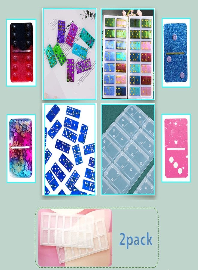 Markeny 2PCS Rectangular Resin Casting Molds Cube Pendants Silicone Molds for DIY Craft Making Silicone Clear Casting Molds - Image 4
