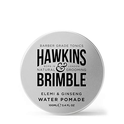 Hawkins & Brimble Strong Hold Hair Pomade for Men, 100ml Water-Based Formula, All Day Firm Hold with Natural Shine, Elemi & Ginseng Scent, Vegan, Easy Wash, Grooming Styling Cream Clay - Image 2