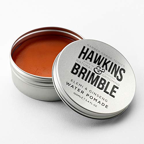 Hawkins & Brimble Strong Hold Hair Pomade for Men, 100ml Water-Based Formula, All Day Firm Hold with Natural Shine, Elemi & Ginseng Scent, Vegan, Easy Wash, Grooming Styling Cream Clay - Image 5