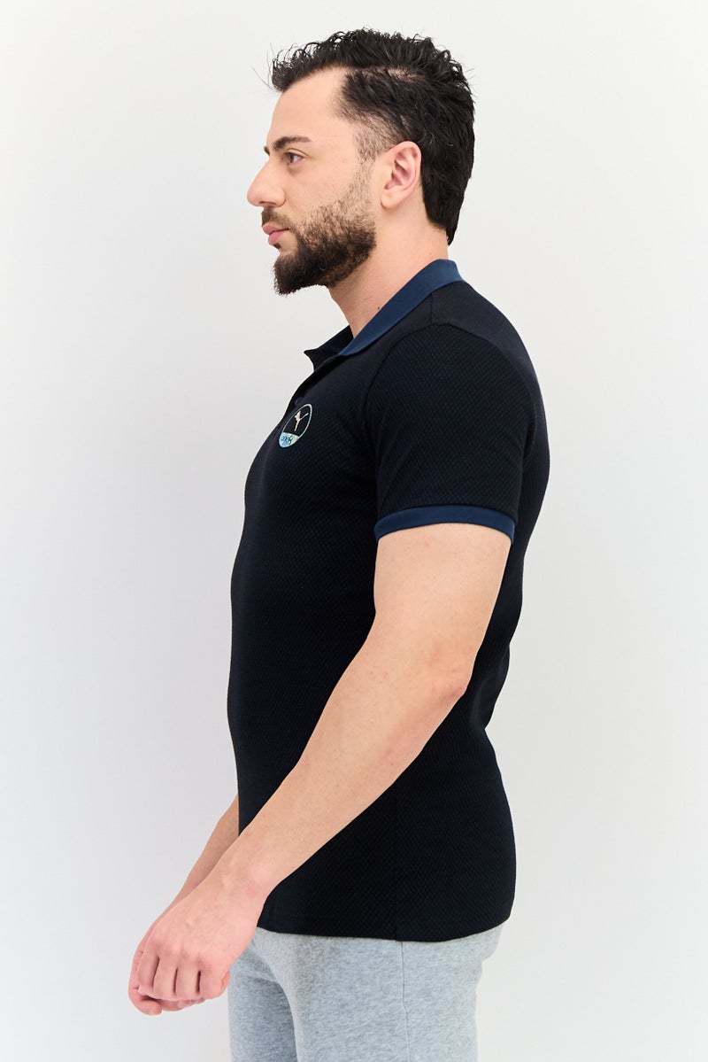 PUMA قميص بولو خارجي قصير الأكمام للرجال من بومة x One8، أسود - Image 2