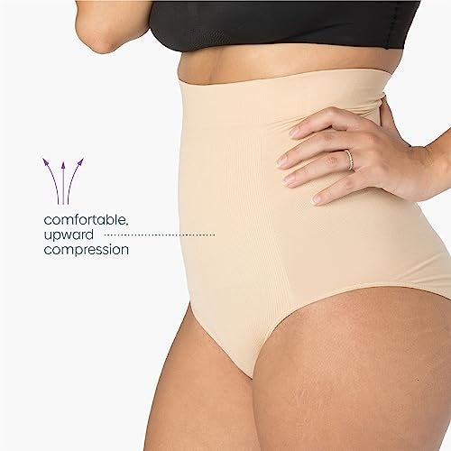 UpSpring Women Standard Shapewear High Waist,Postpartum Panties Underwear, Post Baby Panty, High Waist Tummy Control Panties for Women, Nude,Large/X-Large - Image 4