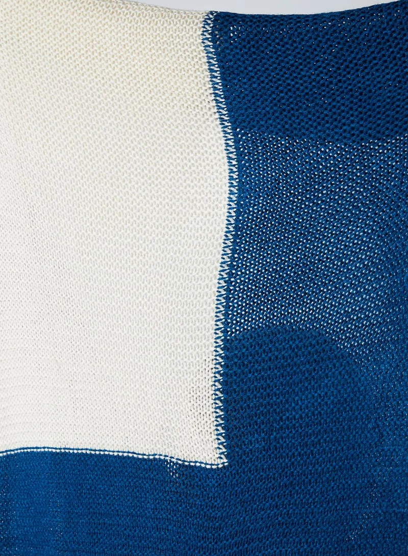 نوار اديت بطانية بنمط كتل الألوان 127 × 172 سم