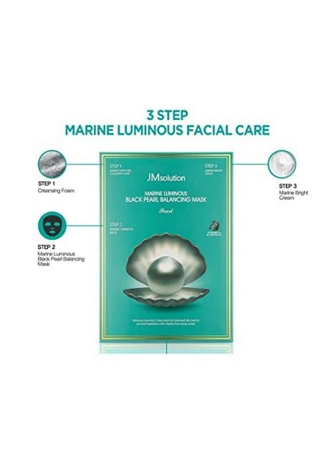 JMsolution Marine Luminous Black Pearl Balancing Mask Pearl 1Pack (10Ea) 3 Step Type  - Image 3