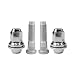 Mysttoo 4PCS M12x15 Chrome Wheel Lug Stud Nut Set Compatible with Jaguar SType XType FType XE XF XFR XJ XJ8 XJR XK XKR Vanden Plas C2C35294 C2C35294010 - Image 2