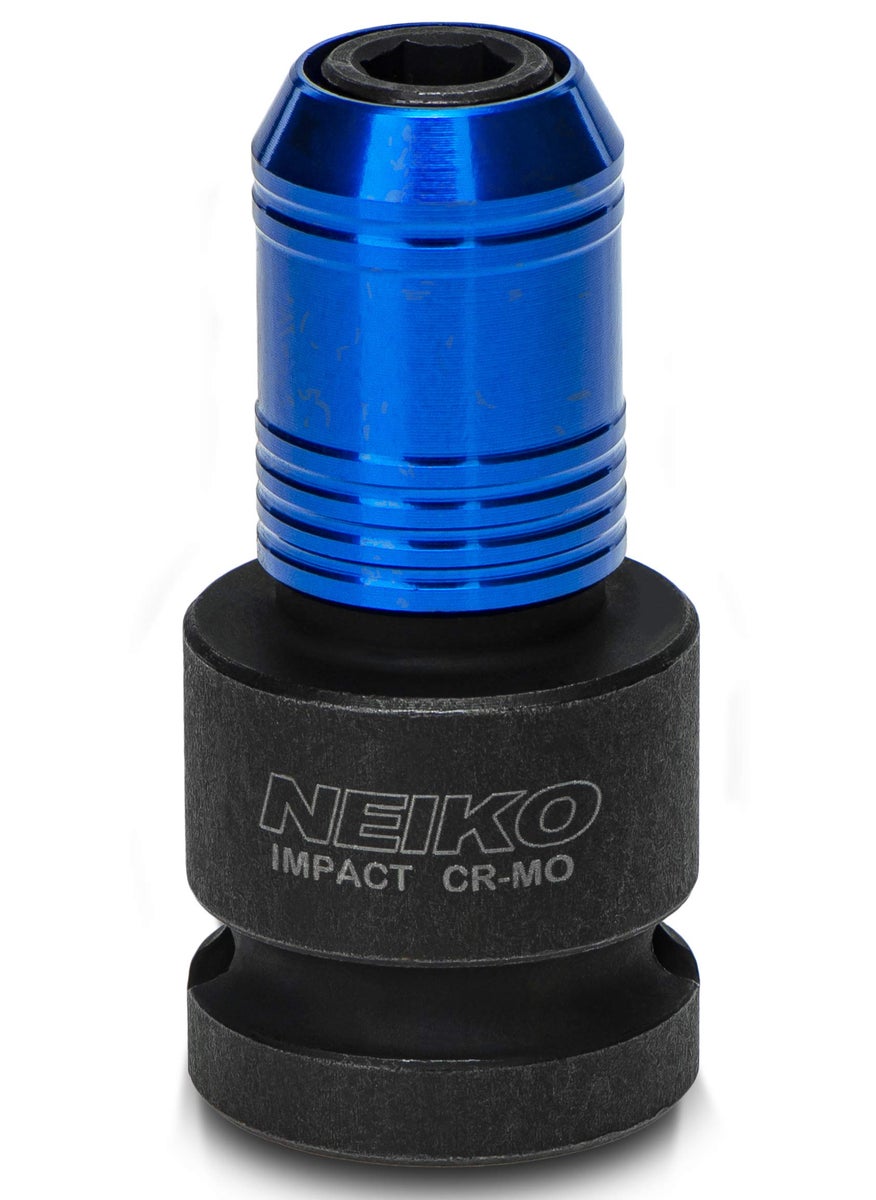 Neiko Neiko 30275A Impact Wrench Adapter for Ratchet-Wrench Drivers, 1/2-Inch-Drive Female to 1/4-Inch Hex Converter, Quick-Change Chuck, CrMo Steel  - Image 1