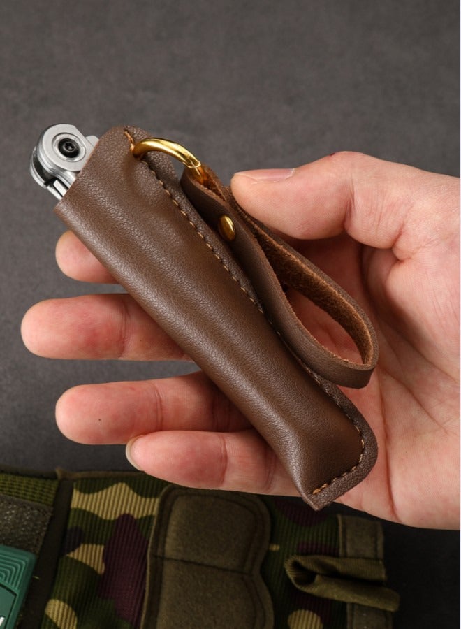 XiuWoo Stainless Steel Feather Pattern Folding Knife Outdoor Camping Pocket Knife - Black - Image 2