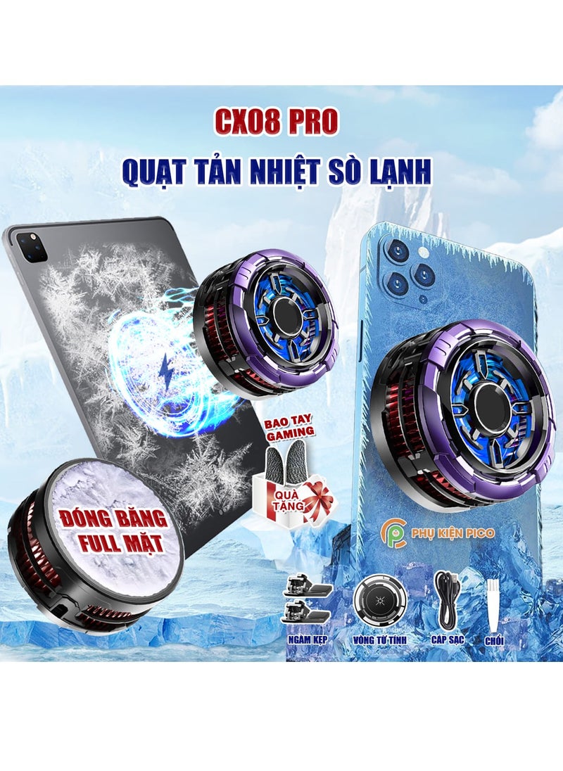 Memo - MIMO CX08 20W Rechargeable Dual Gear Mobile Phone Cooling Fan Gaming Cooler Fan Mobile Phone Cooling Fan - Image 1