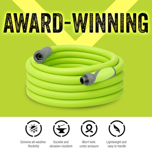 Flexzilla Garden Hose with SwivelGrip, 5/8 in. x 75 ft., Lightweight All-Weather Water Hose, Durable and Flexible, Leak-Free Connections - Image 2