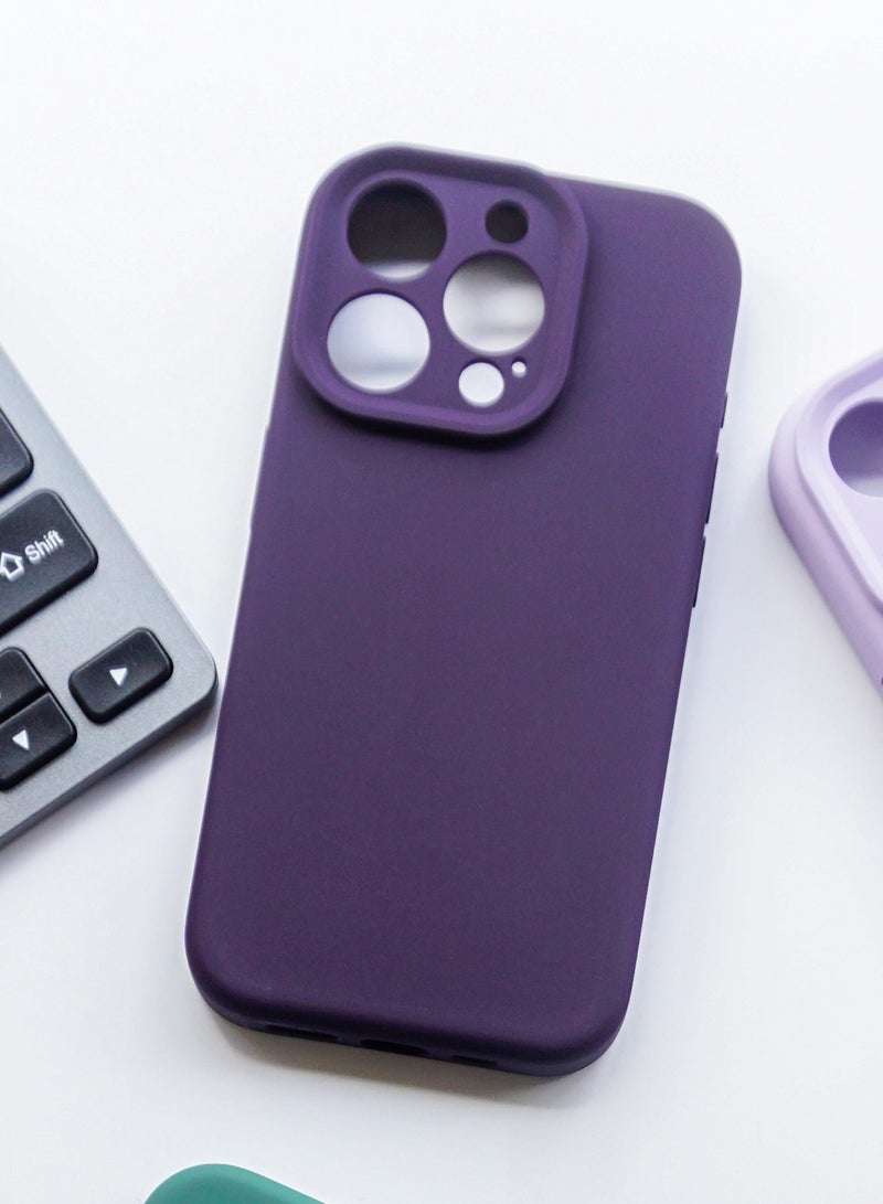 iPhone 15Pro Max Silicone Case with MagSafe Plum - Image 3