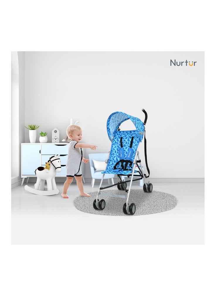 Nurtur Rex Buggy Stroller Multicolor Lightweight Stroller with Compact Fold Canopy Shoulder Strap 6 to 36 monthsMulticolor Official Product  - Image 2