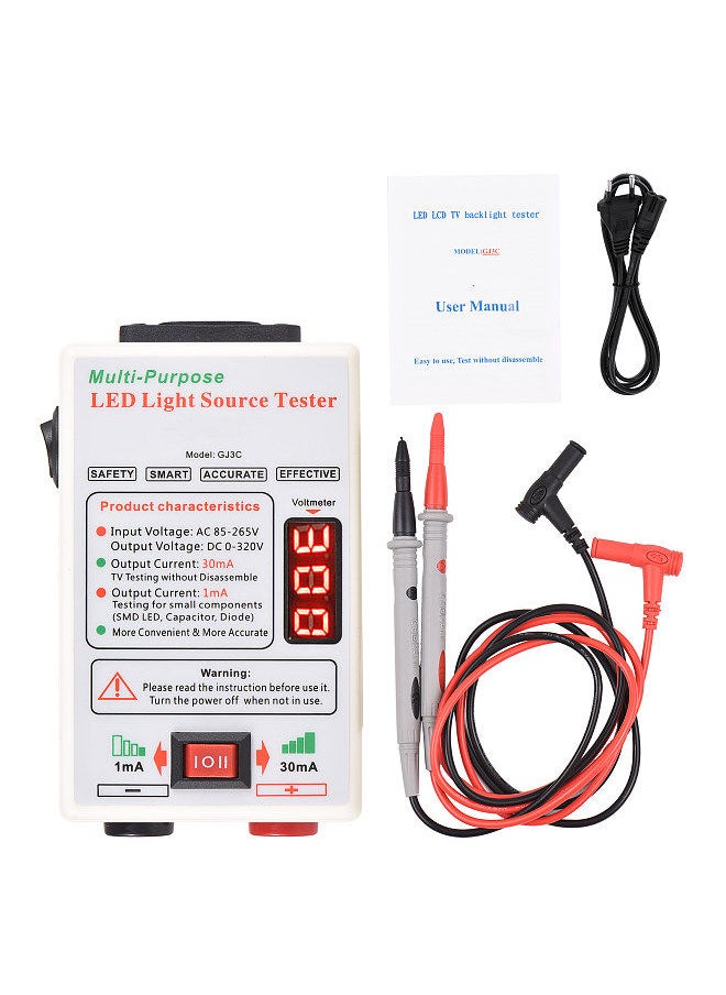 Generic - Voltage Test 1mA/30mA Convertible LED Backlight Tester Screen LED LCD TV Back Light Tester Meter Lamp Beads Light Board Test Strip Bead Diode Testing Repair Tool - Image 1