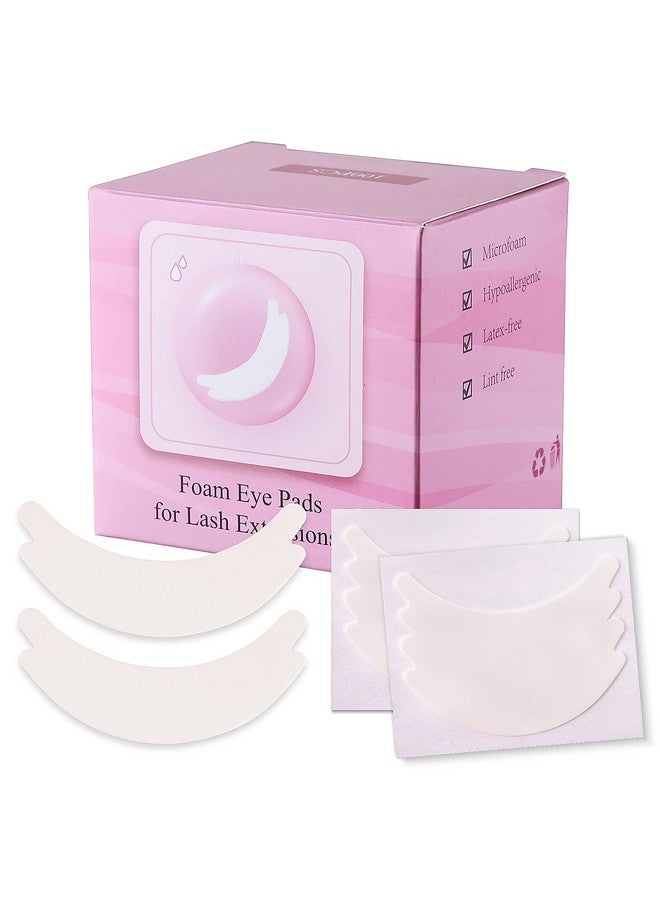Pretty memory 100 Pairs Foam Eye Pads For Lash Extensions, Lint Free Hypoallergenic Sticky Lash Pads, Under Eye Pads For Lash Extensions, Lash Tech Supplies Must Haves, Latex Free - Image 2
