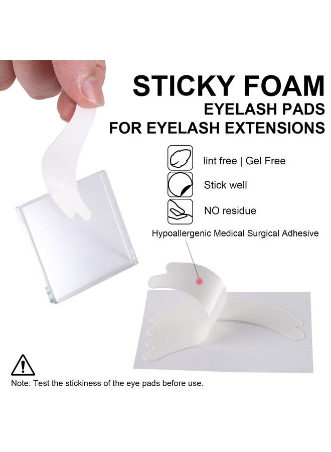 Pretty memory 100 Pairs Foam Eye Pads For Lash Extensions, Lint Free Hypoallergenic Sticky Lash Pads, Under Eye Pads For Lash Extensions, Lash Tech Supplies Must Haves, Latex Free - Image 4