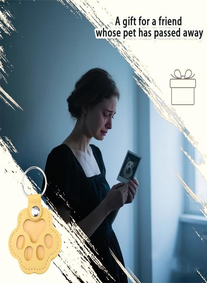 سلسلة مفاتيح تذكارية للحيوانات الأليفة من ياوزيو، هدية مثالية للكلاب والقطط، سلسلة مفاتيح على شكل بصمة مخلب، سلسلة مفاتيح تذكارية من الفرو، ميدالية شعر للحيوانات الأليفة، هدية تذكارية لأصحاب الحيوانات الأليفة، هدية تعاطف ومحبة للكلاب والقطط - Image 4