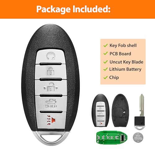 TG Auto Keyless Key Fob Remote Control Replacement for 2013 2014 2015 Nissan Altima Maxima KR5S180144014 433MHz 47 5 Buttons - Image 5