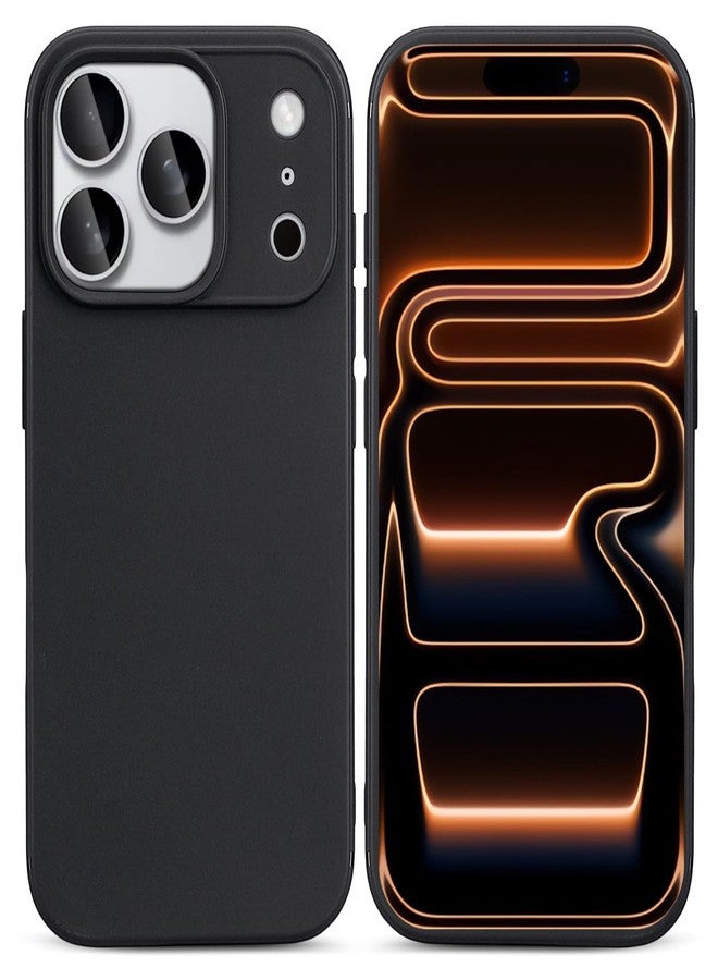 TENOC Phone Case Compatible with iPhone 17 Pro Max, Black Case Anti-Fingerprint Protective Bumper Matte Cover for 6.9 Inch - Image 1