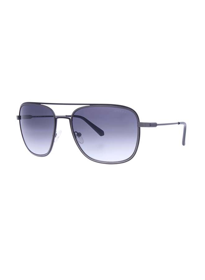 GUESS Unisex Aviator Large Sunglasses with Smoked Lenses - GU6960 07C 60mm - Image 1