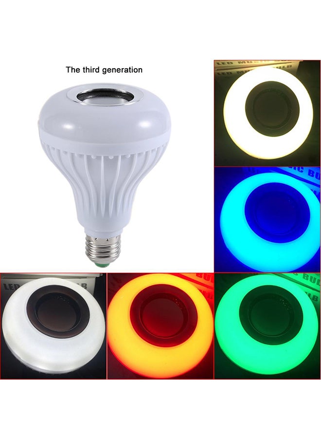 اليشمك لمبة بإضاءة LED مع مكبر صوت لتشغيل الموسيقى بتحكم ذكي عبر تقنية البلوتوث أبيض 95x95x130سم - Image 2